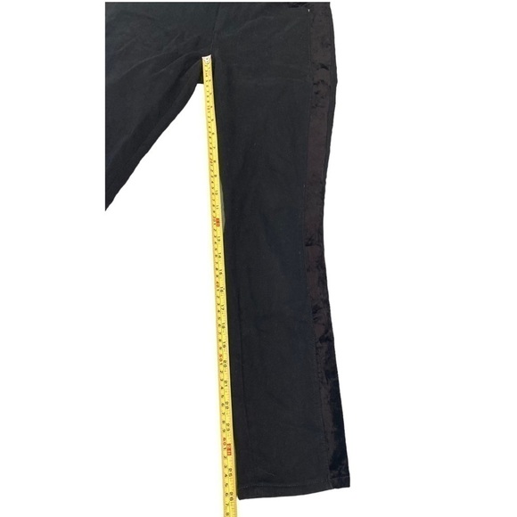 Paige Hoxton Ultra Skinny velvet tuxedo stripe black denim jeans - petite length - Picture 6 of 11